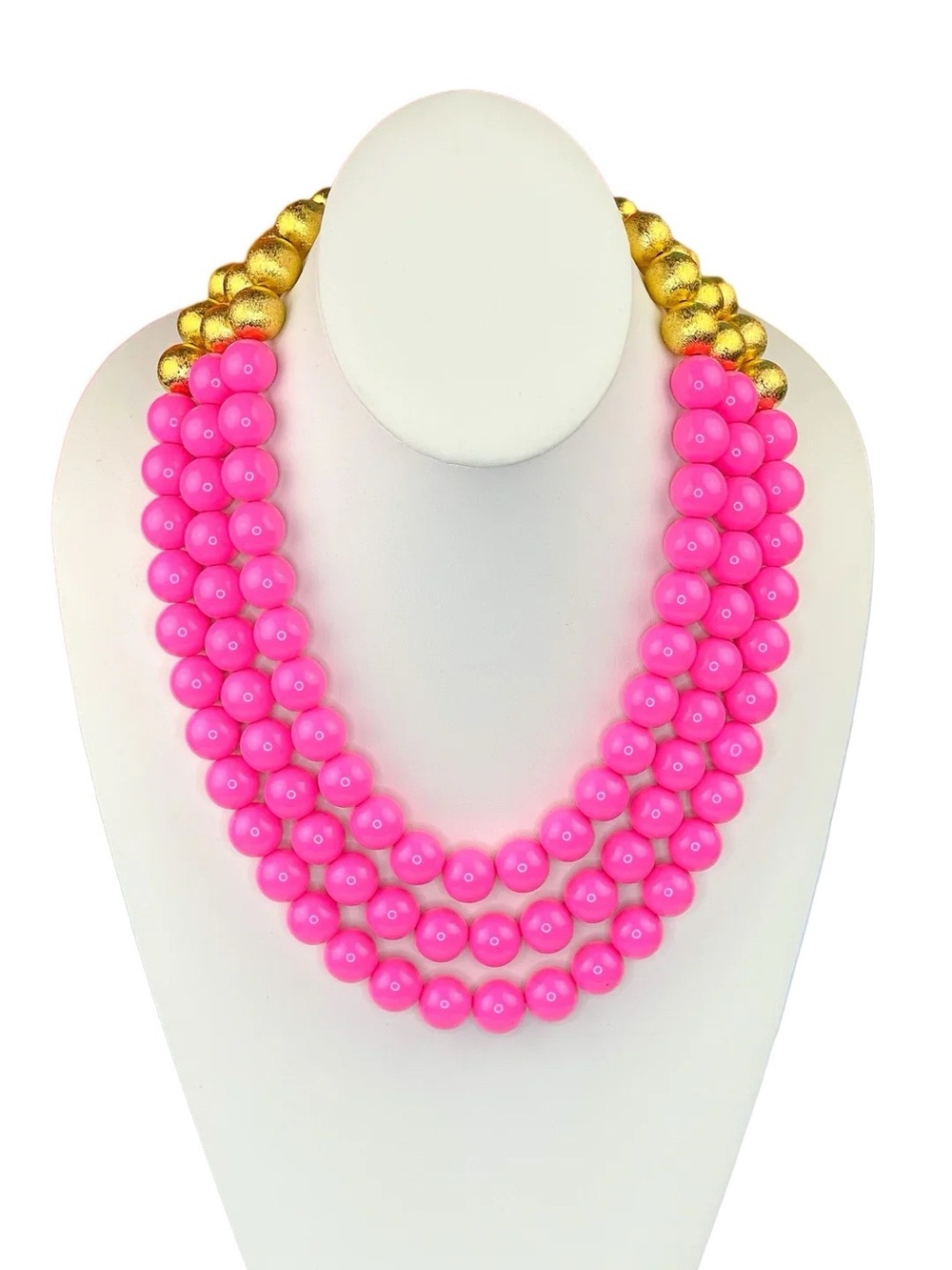 BC Barbie Pink Multi-Strand Beaded Brianna Necklace